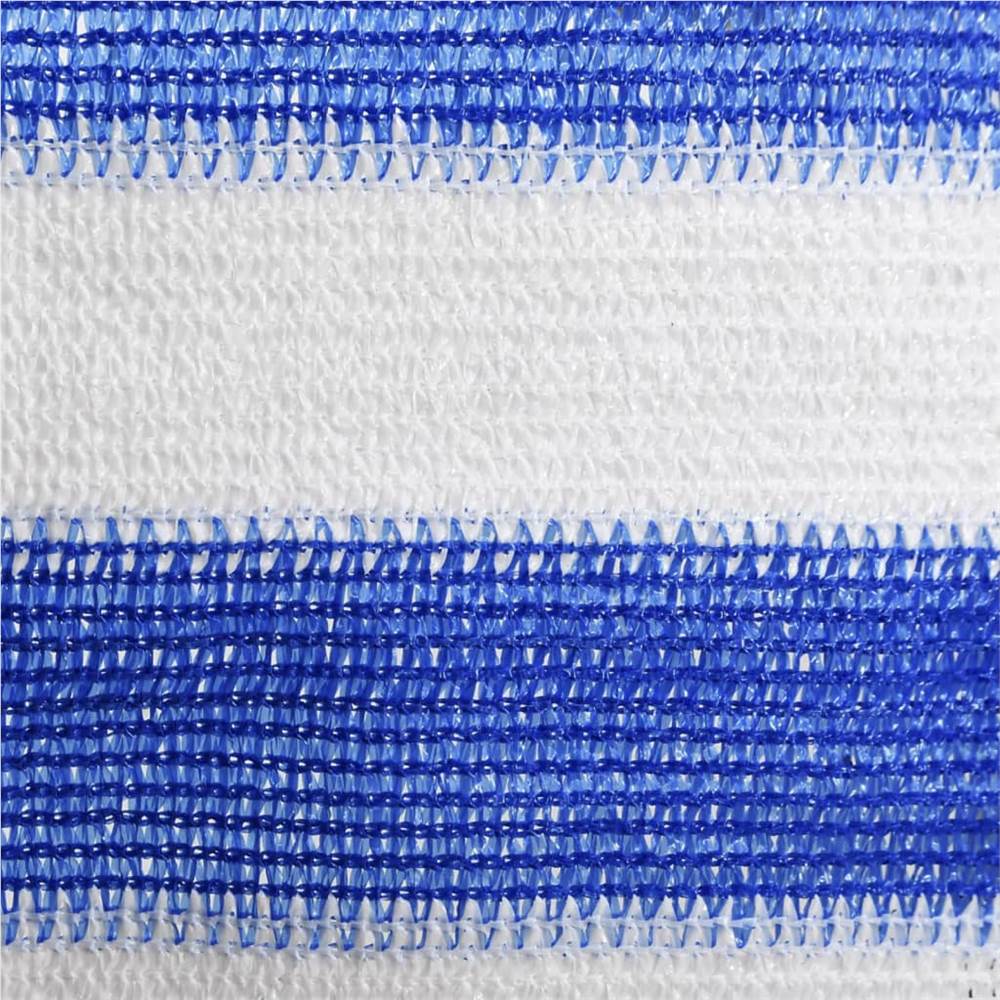 Balcony Screen Blue and White 120x400 cm HDPE
