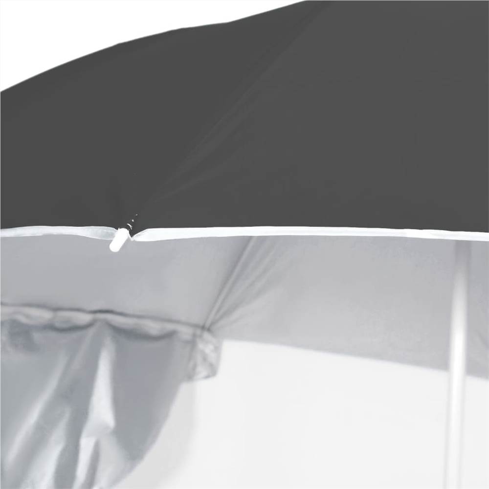 Beach Umbrella with Side Walls Anthracite 215 cm