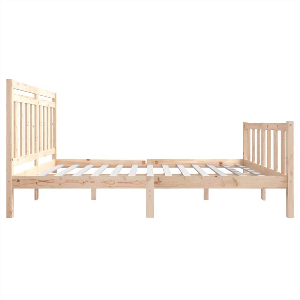 Bed Frame Solid Wood 140x200 cm 4FT6 Double