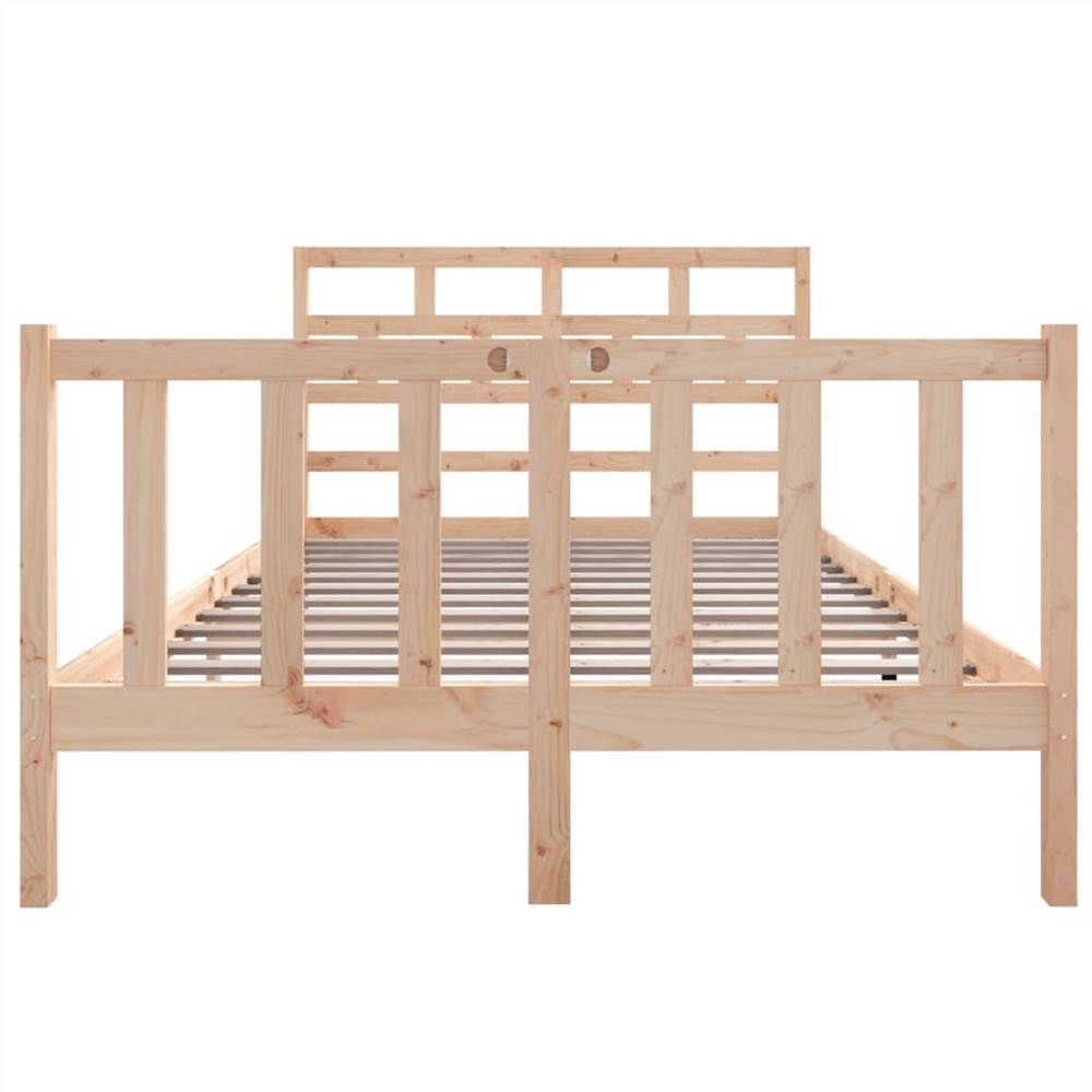 Bed Frame Solid Wood Pine 120x190 cm 4FT Small Double