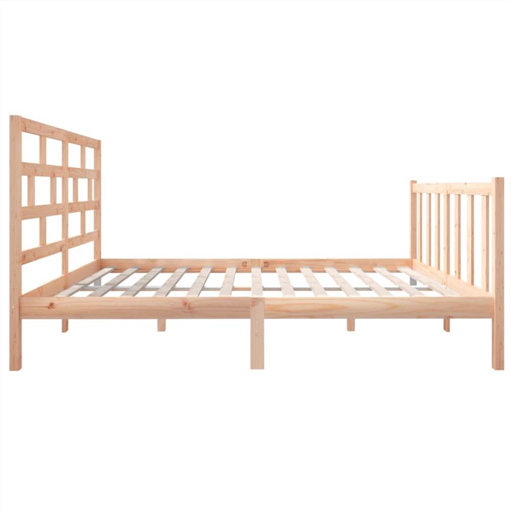 Bed Frame Solid Wood Pine 120x190 cm 4FT Small Double