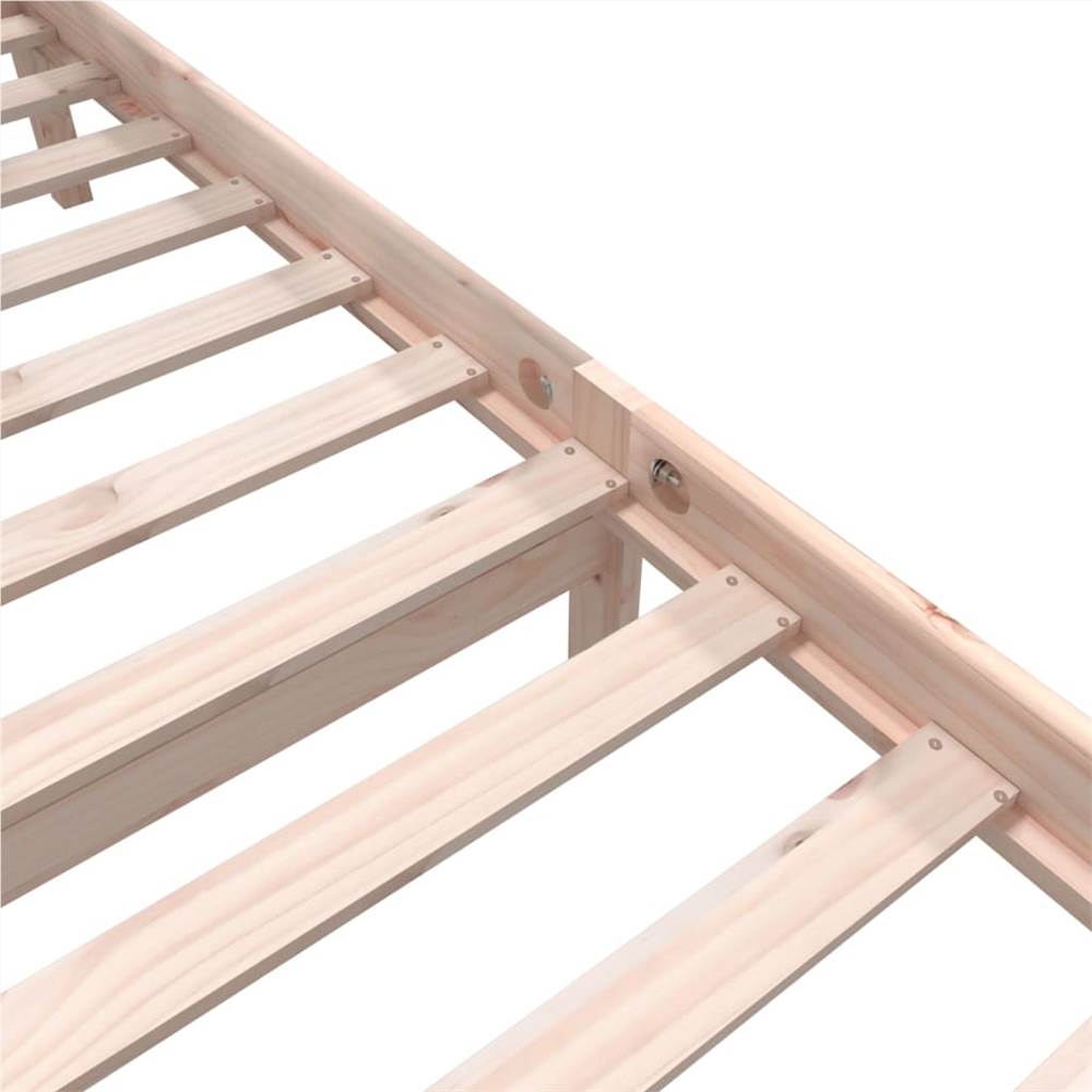 Bed Frame Solid Wood Pine 120x190 cm 4FT Small Double