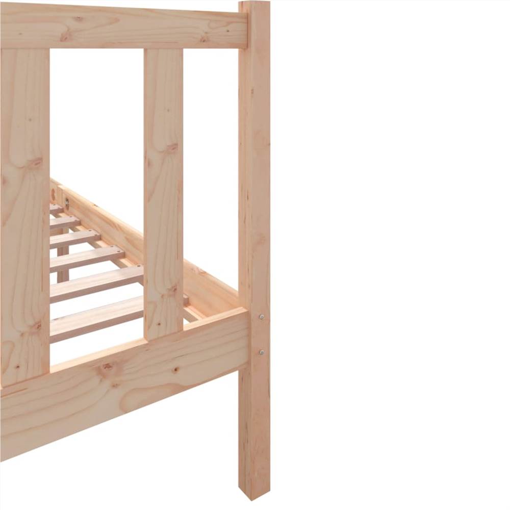 Bed Frame Solid Wood Pine 120x190 cm 4FT Small Double
