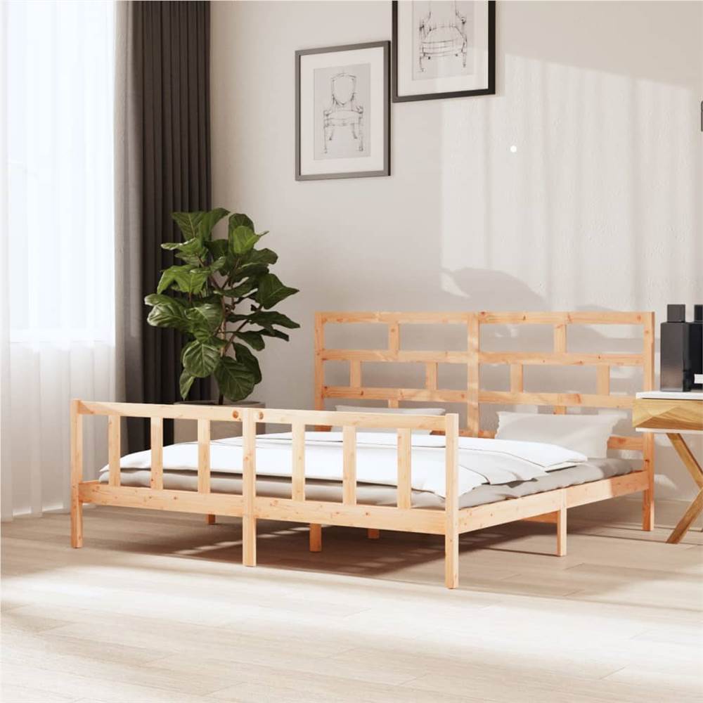 

Bed Frame Solid Wood Pine 180x200 cm 6FT Super King 6FT Super King