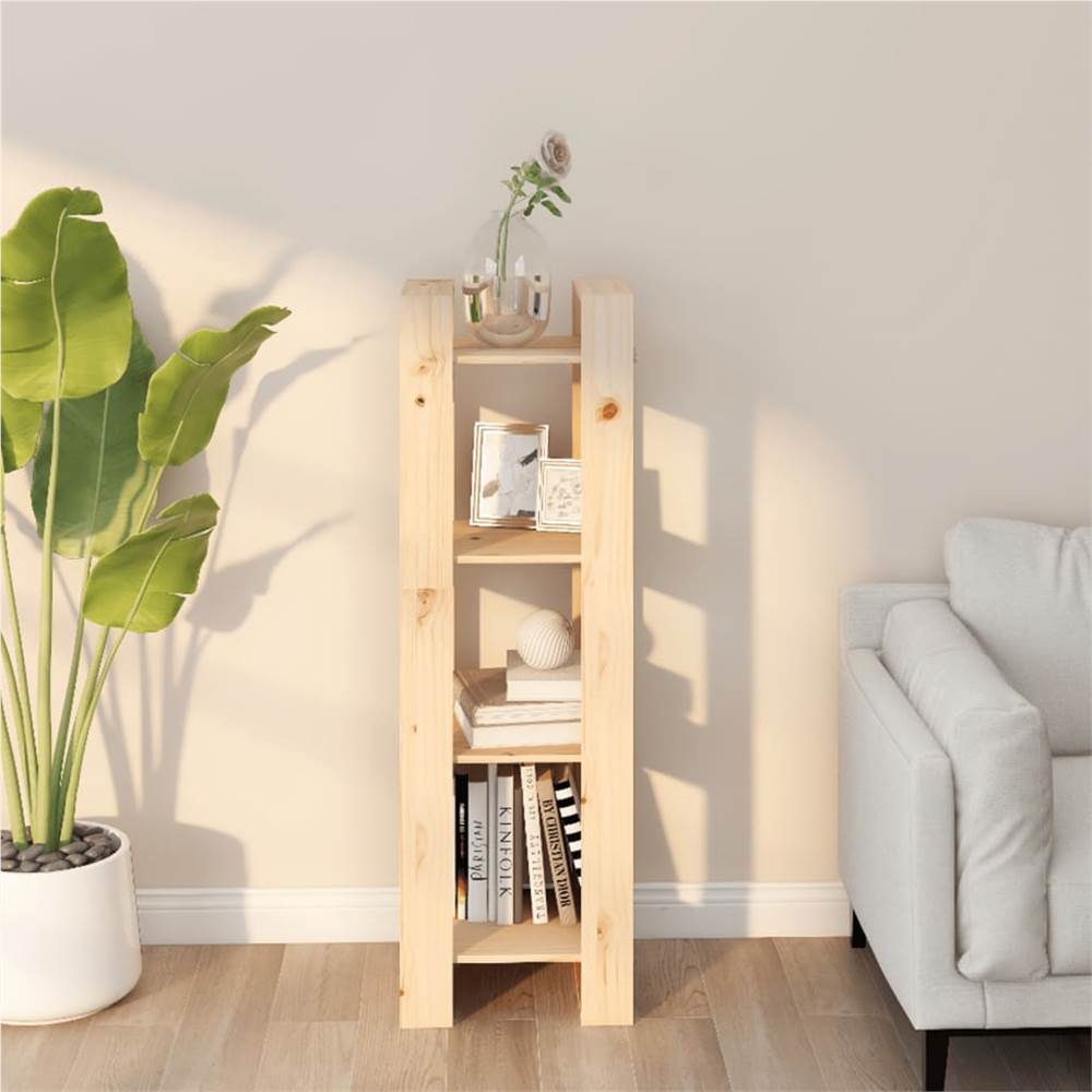 

Book Cabinet/Room Divider 41x35x125 cm Solid Wood Pine