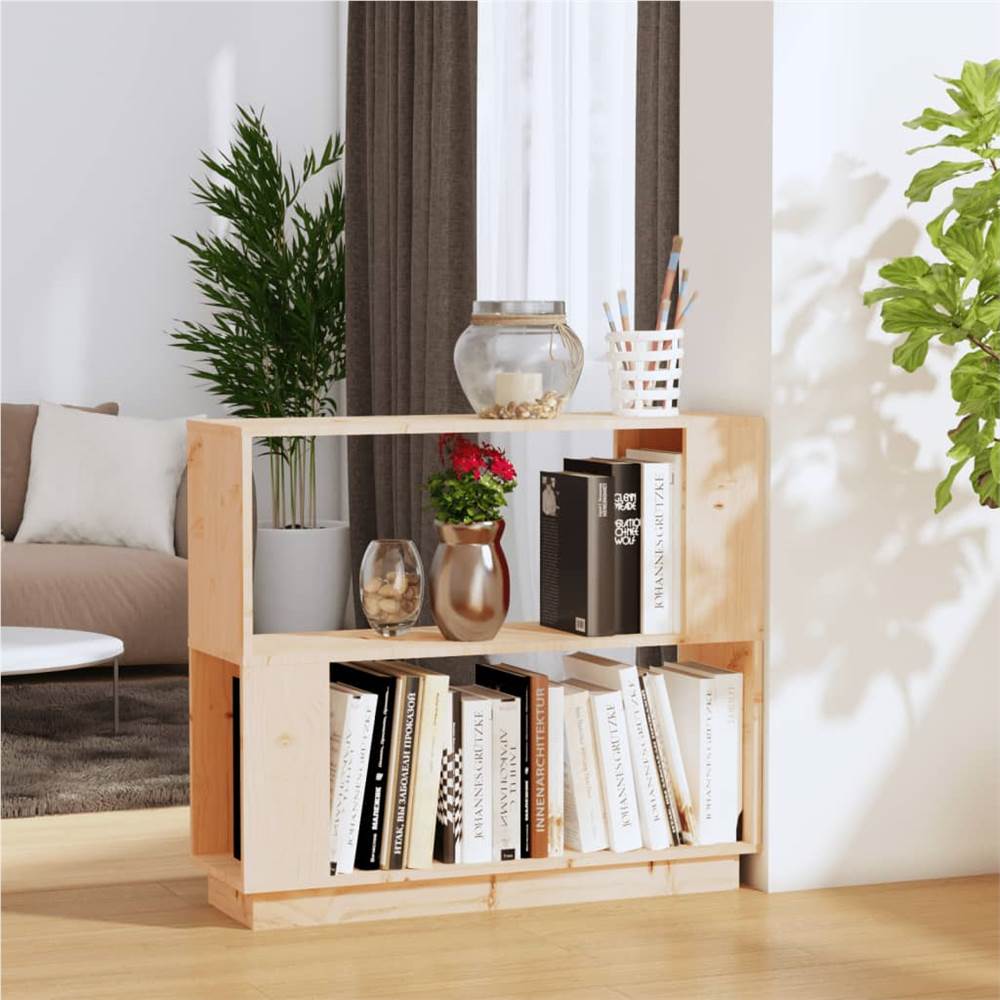 

Book Cabinet/Room Divider 80x25x70 cm Solid Wood Pine