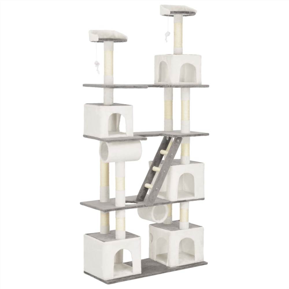 

Cat Tree with Sisal Scratching Posts White 225 cm