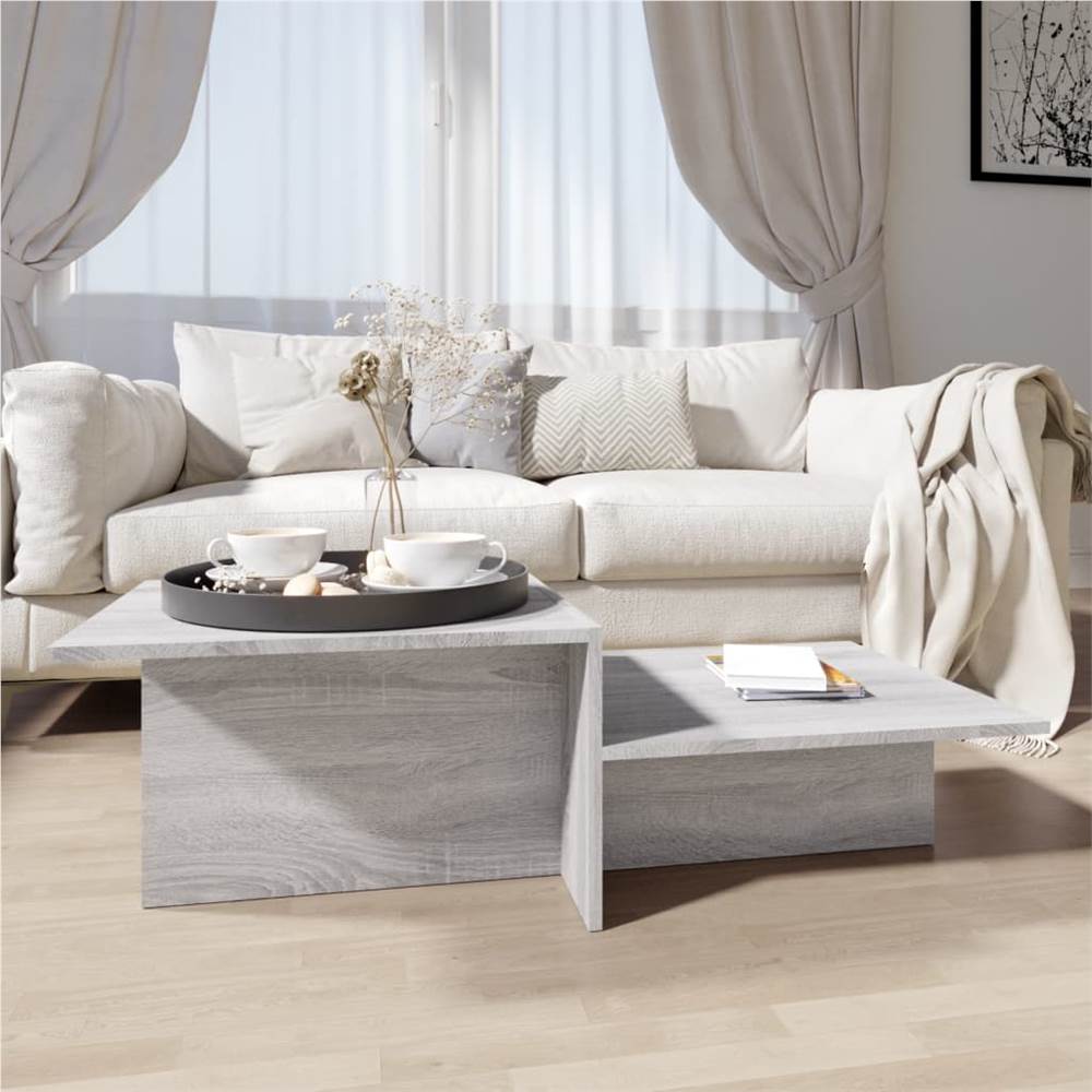 

Coffee Table Grey Sonoma 111.5x50x33 cm Engineered Wood