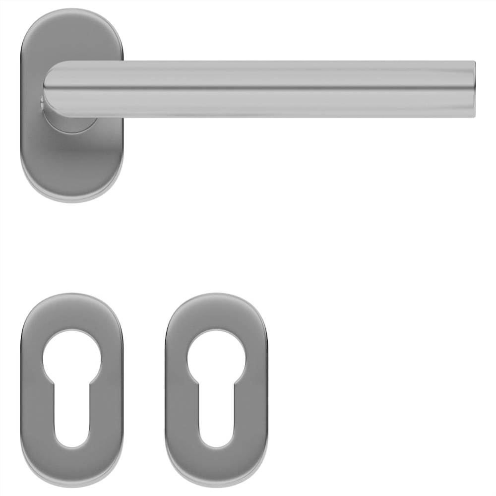 Door Handle and Door Bar Set PZ 500 mm Stainless Steel