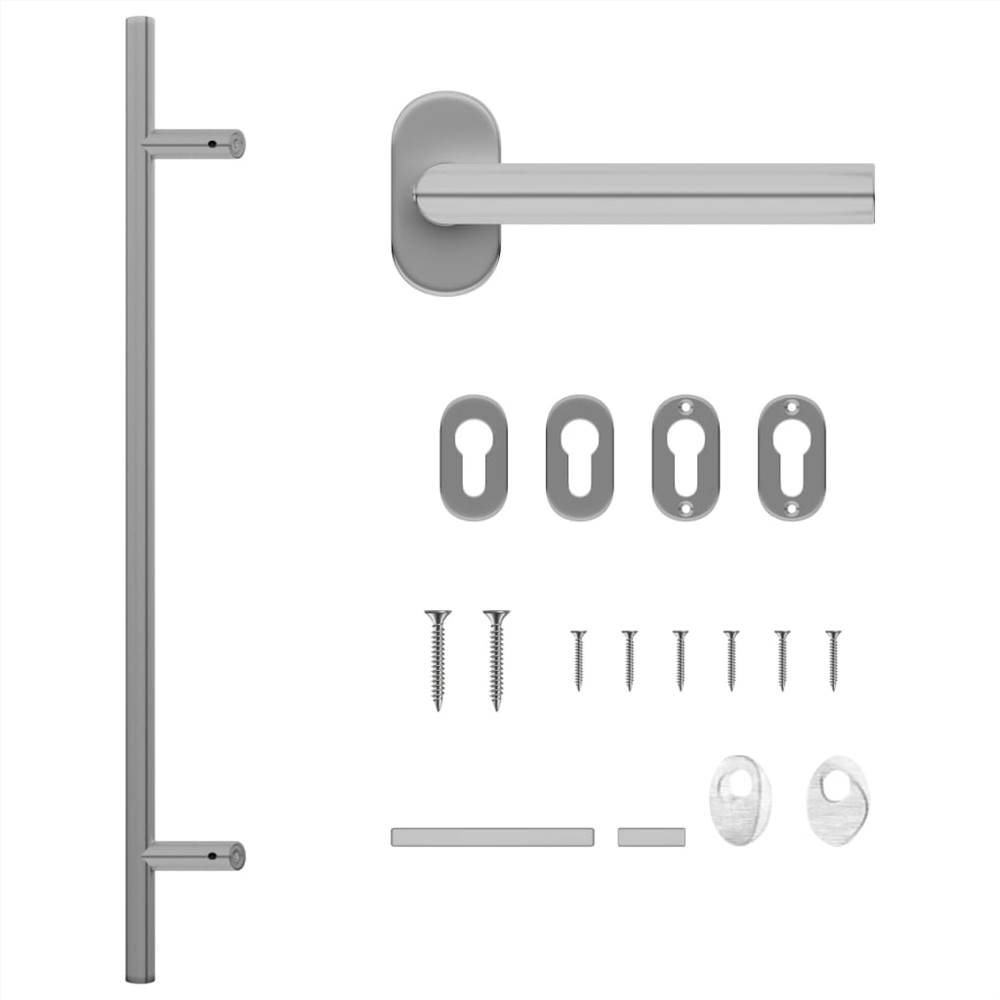 

Door Handle and Door Bar Set PZ 800 mm Stainless Steel