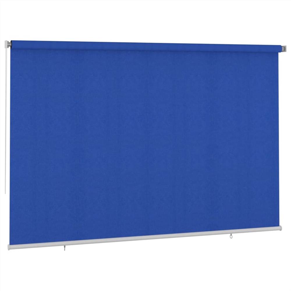 Outdoor Roller Blind 350x230 cm Blue HDPE