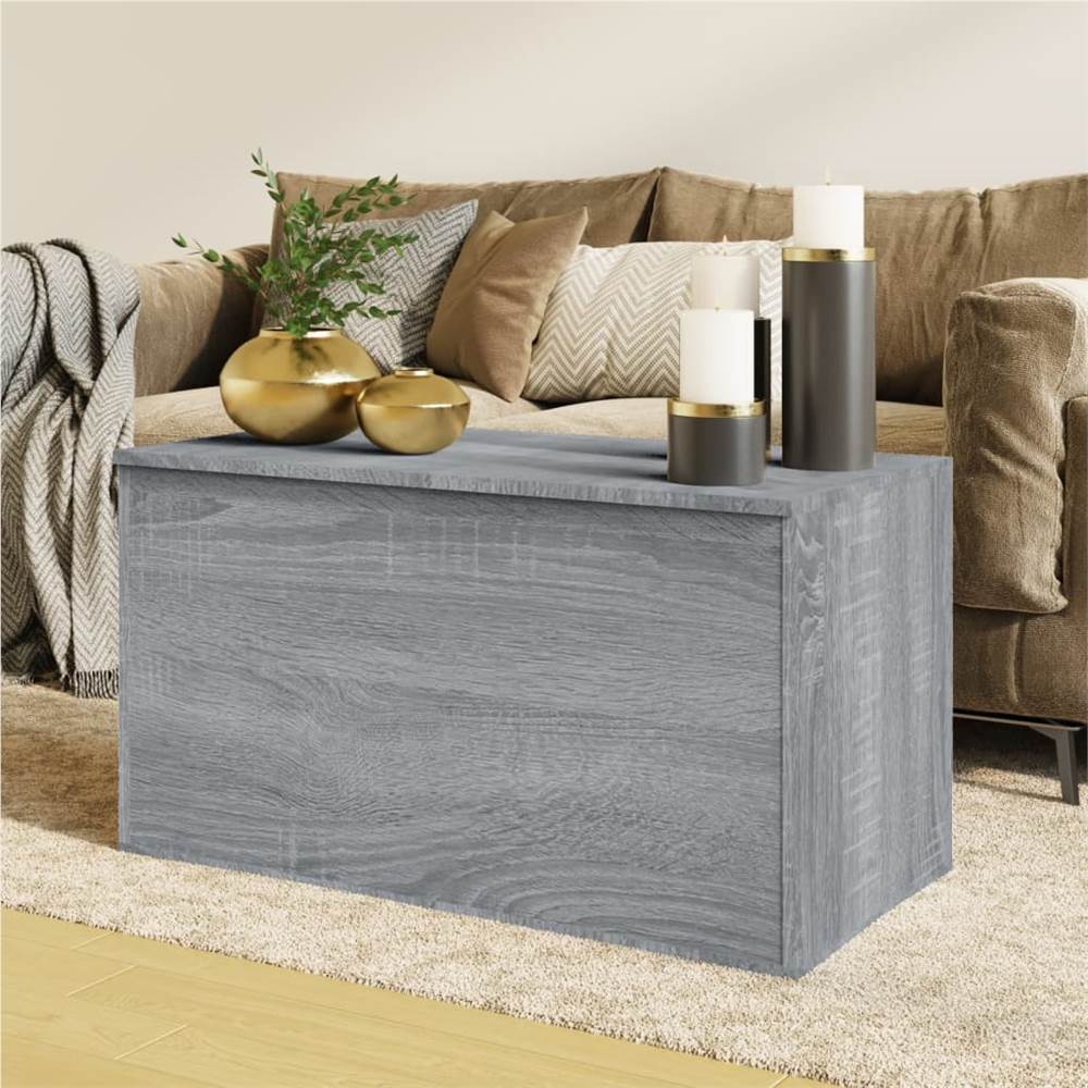 

Storage Chest Grey Sonoma 84x42x46 cm Engineered Wood