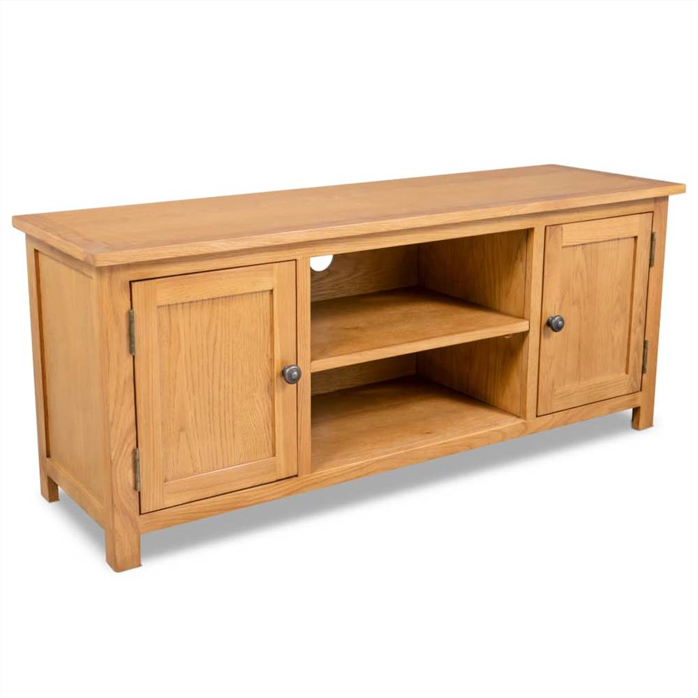 

TV Cabinet 120x35x48 cm Solid Oak Wood