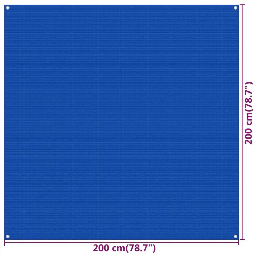 Tent Carpet 200x200 cm Blue HDPE