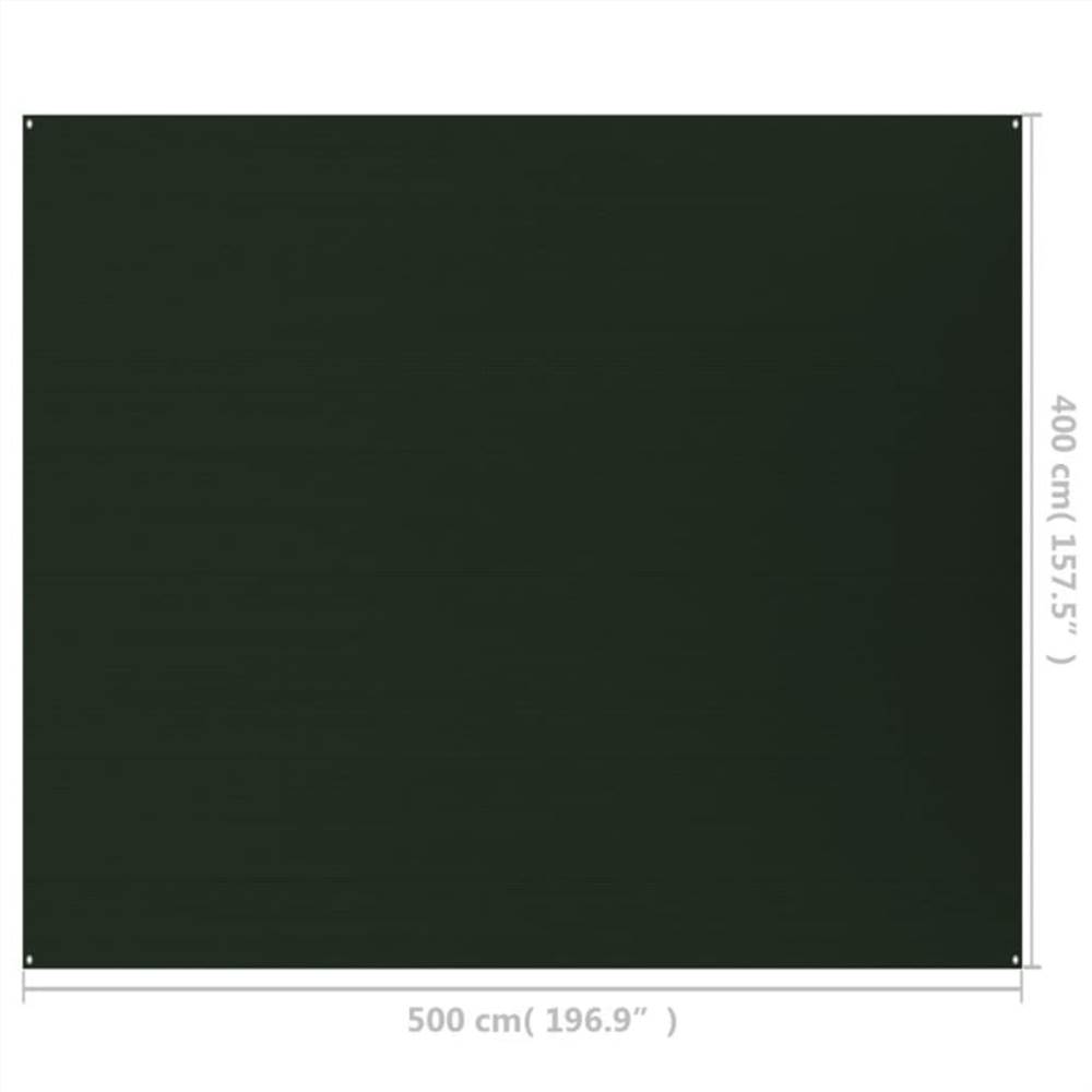 Tent Carpet 400x500 cm Dark Green HDPE