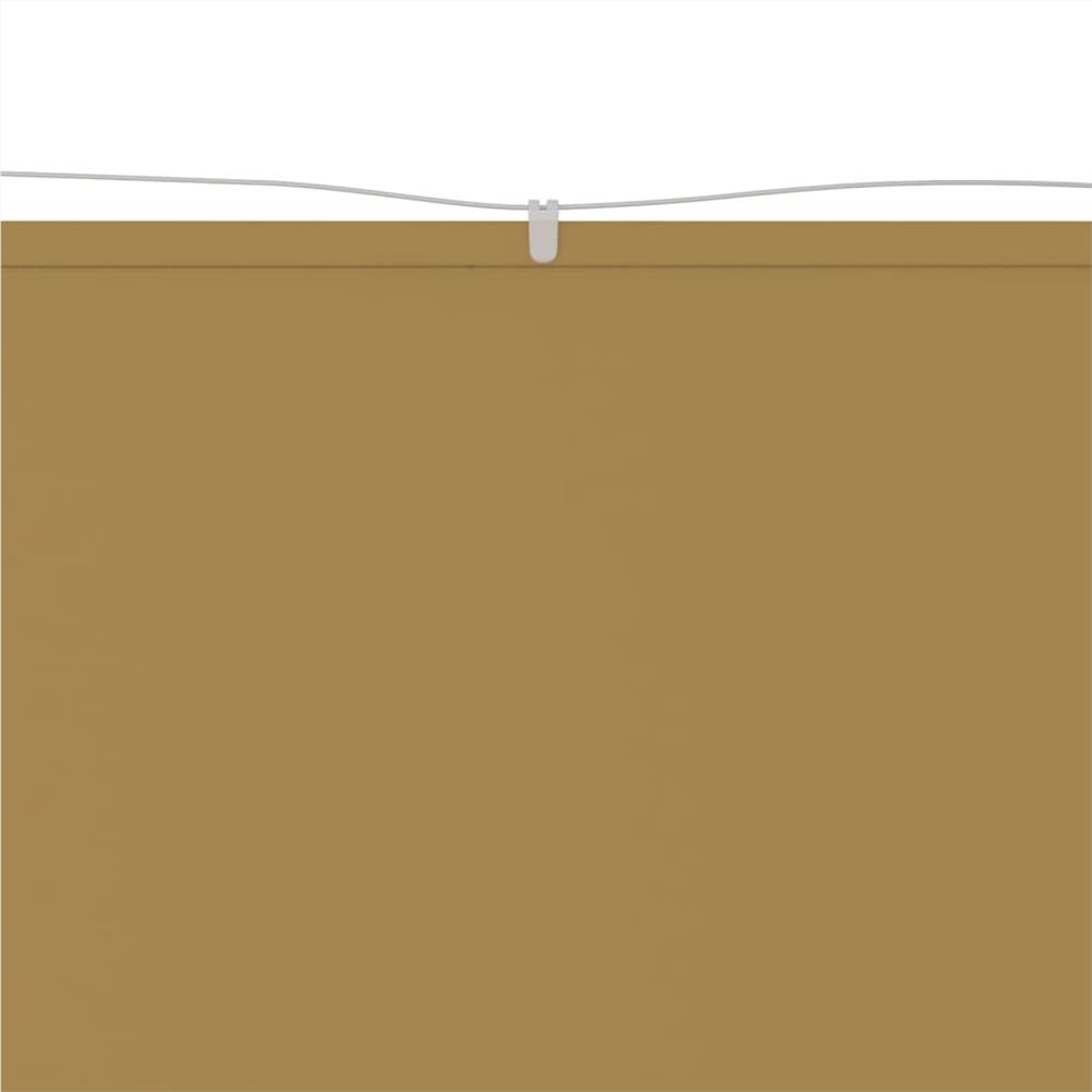 Vertical Awning Beige 140x1200 cm Oxford Fabric