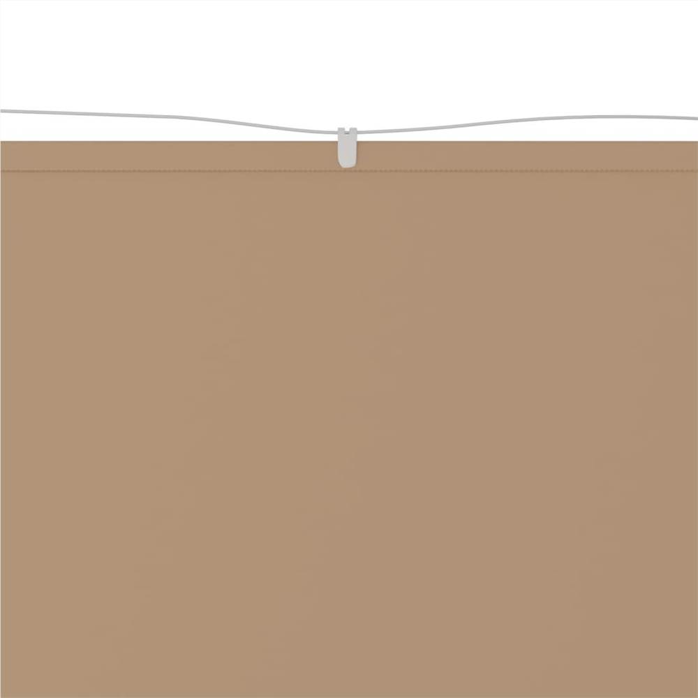 Vertical Awning Taupe 100x600 cm Oxford Fabric