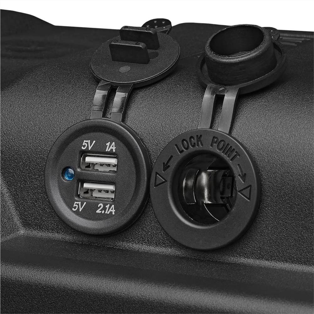 ProPlus Battery Box with USB and Voltmeter 35x18x23 cm