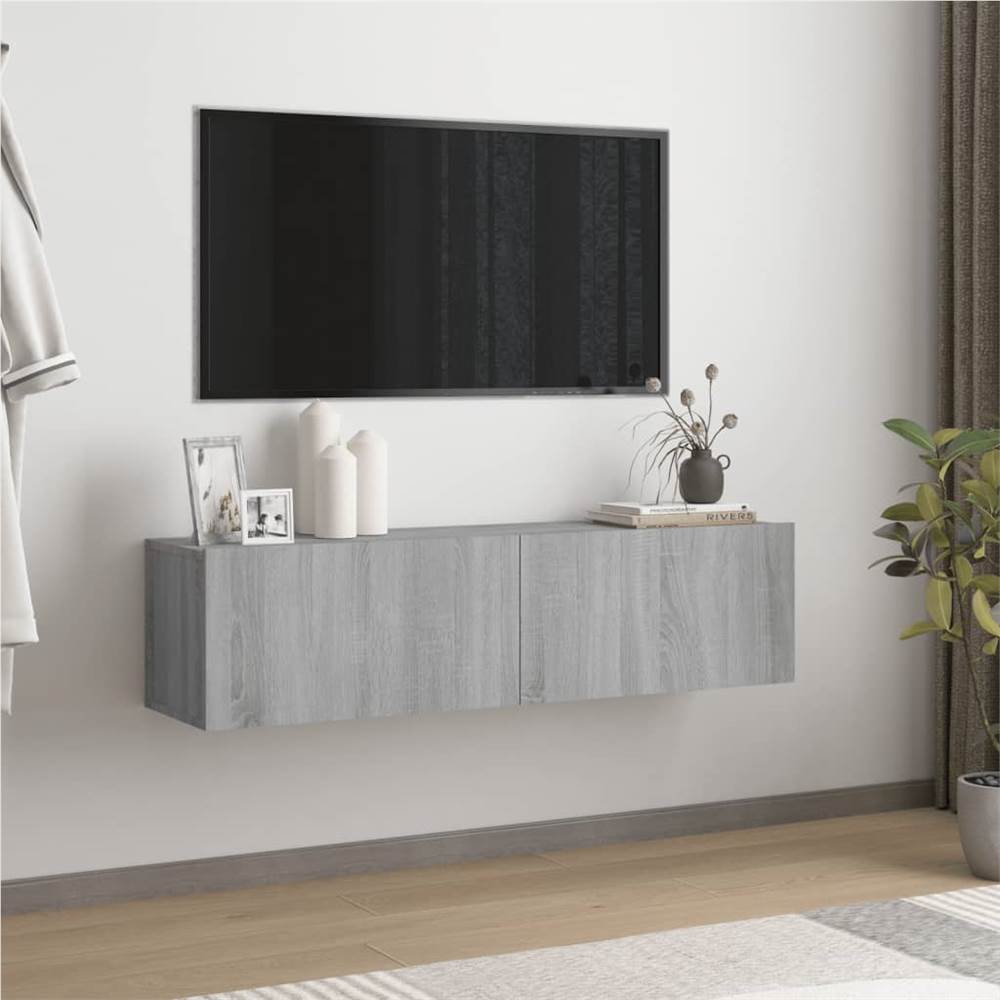 

TV Wall Cabinet Grey Sonoma 120x30x30.5 cm Engineered Wood
