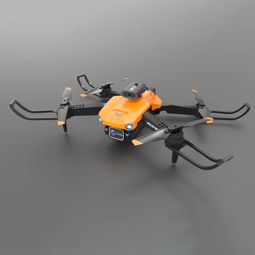 JJRC H106 4K Dual Cameras RC Drone Three Batteries Orange