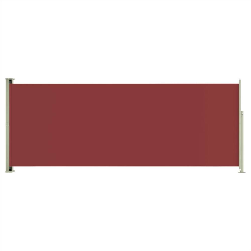 Patio Retractable Side Awning 200x500 cm Red