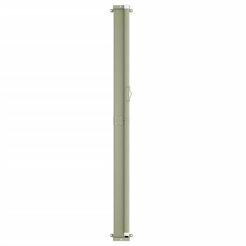 Patio Retractable Side Awning 220x500 cm Cream