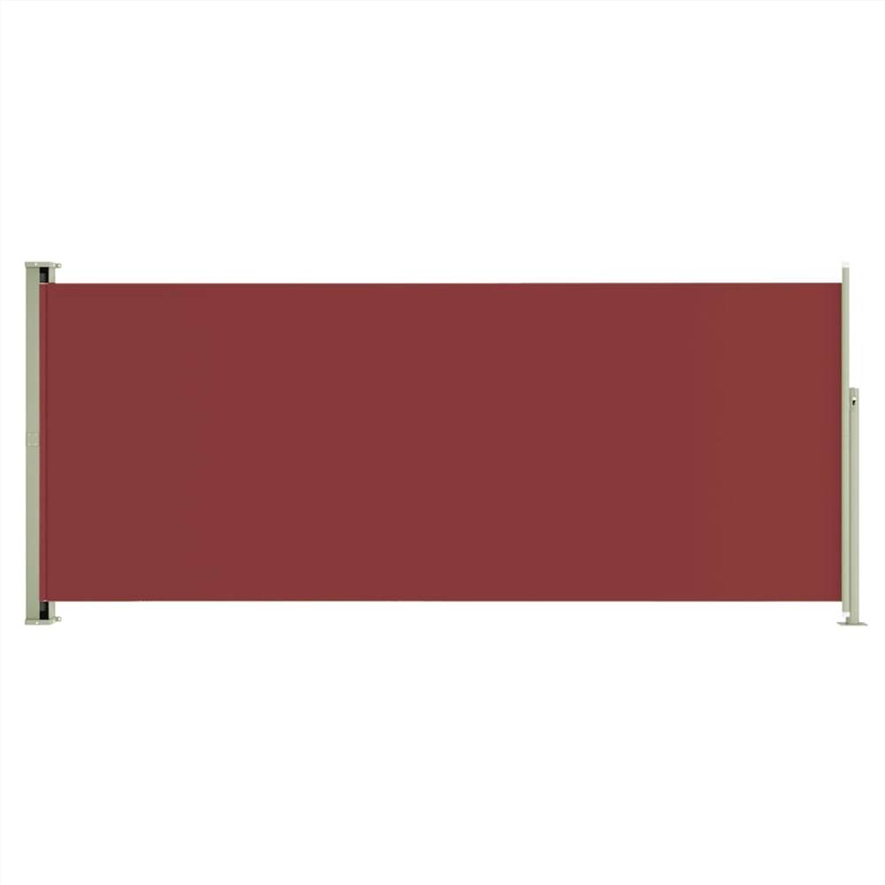 Patio Retractable Side Awning 220x500 cm Red
