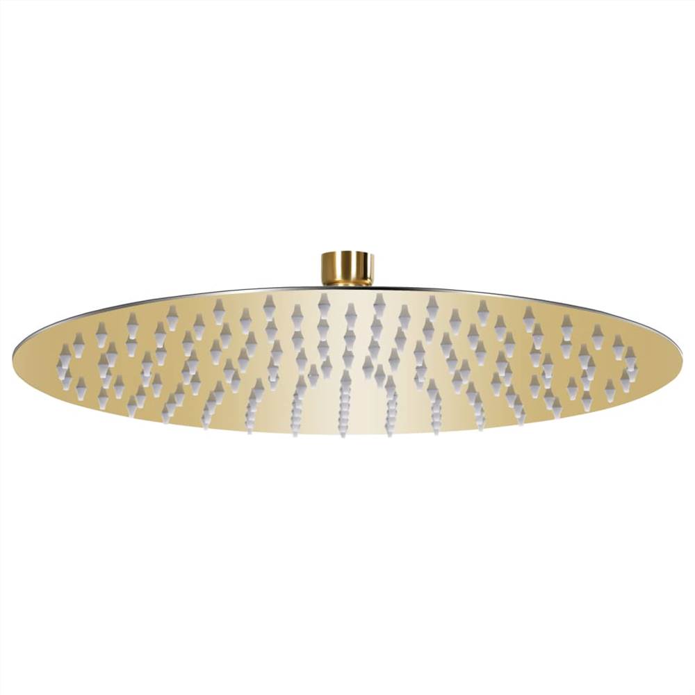 

Rain Shower Head Stainless Steel 30 cm Round Gold