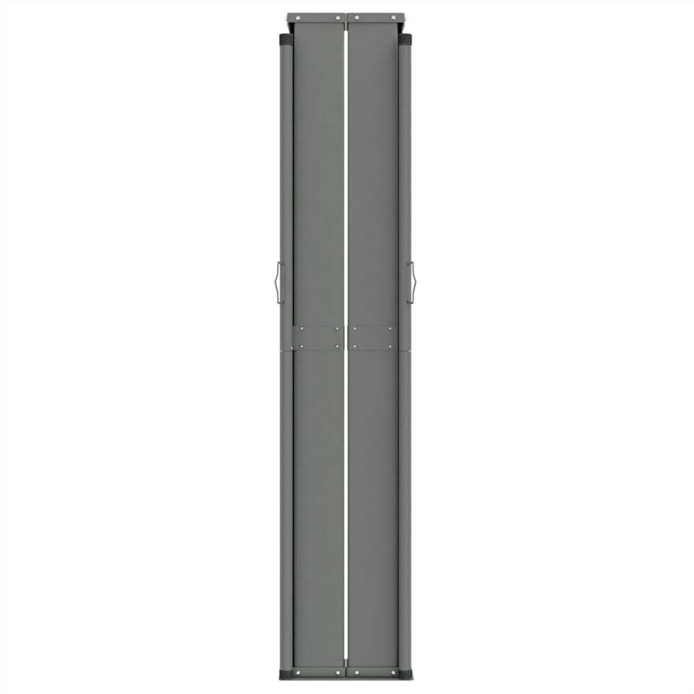 Retractable Side Awning Black 140x1200 cm