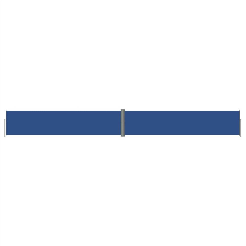 Retractable Side Awning Blue 140x1200 cm