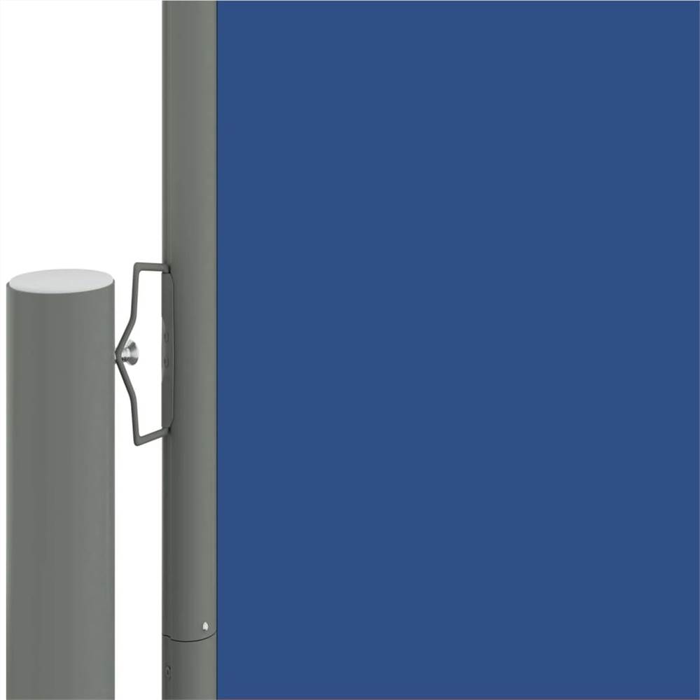 Retractable Side Awning Blue 140x600 cm