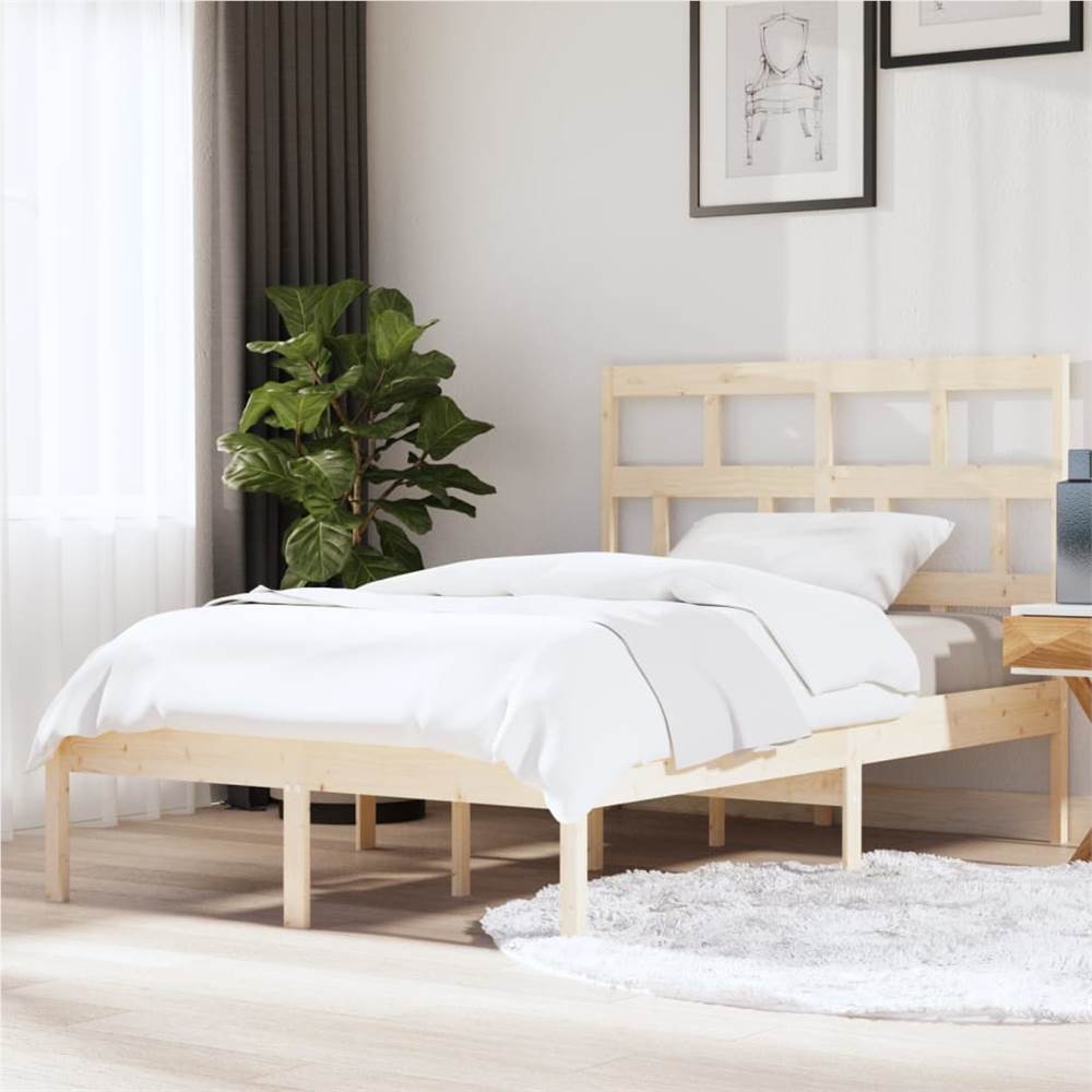 

Bed Frame Solid Wood Pine 140x200 cm 4FT6 Double