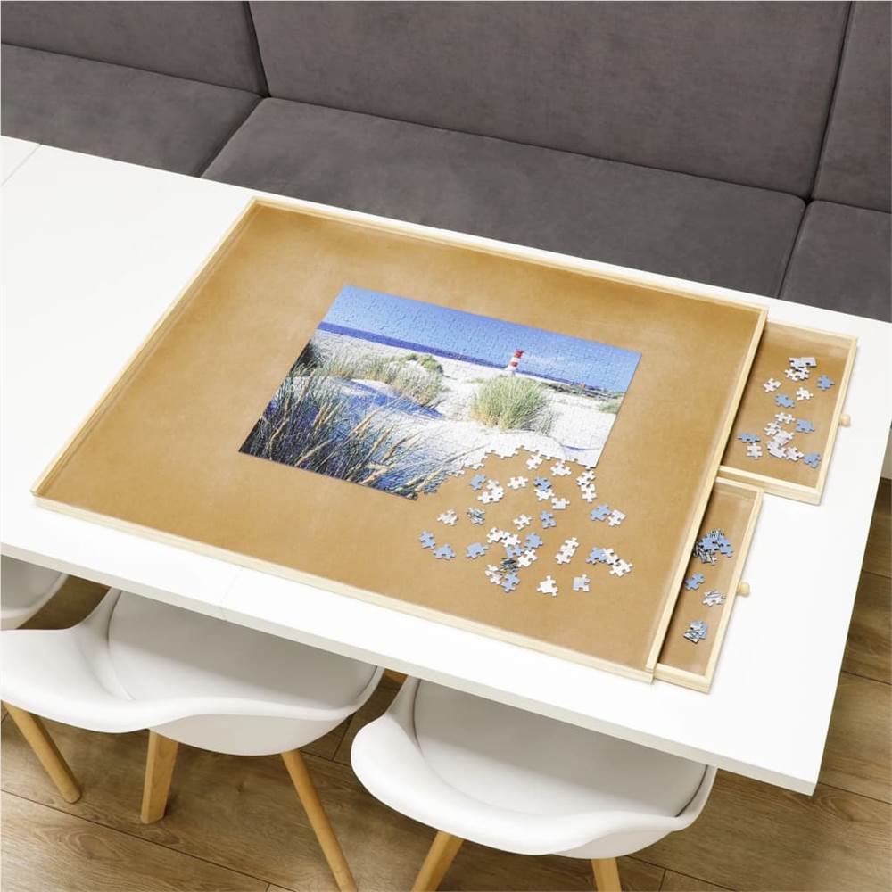 طاولة أحجية من هاي مع 4 أدراج 76x57x4.5 سم خشب