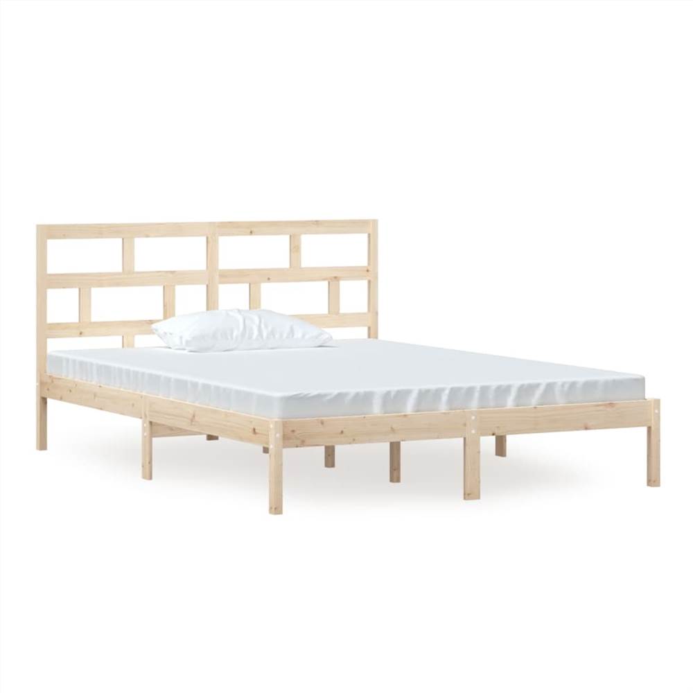 Bed Frame Solid Wood 150x200 cm 5FT King Size