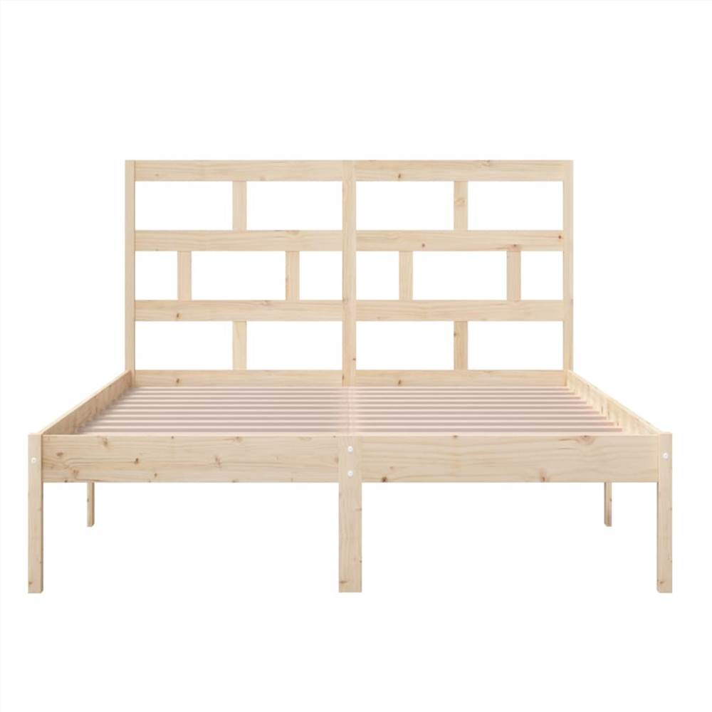 Bed Frame Solid Wood 150x200 cm 5FT King Size