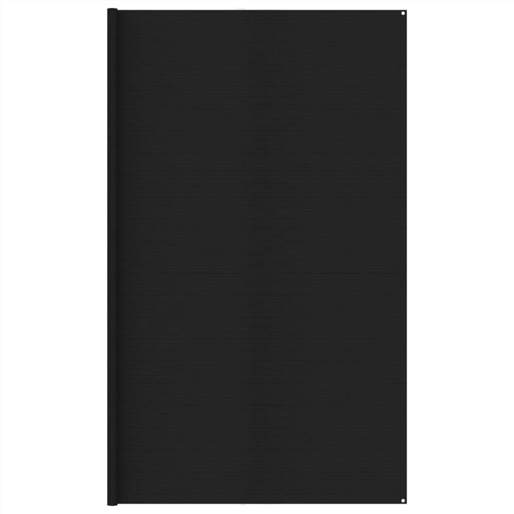 Çadır Halı 400x700 cm Siyah HDPE