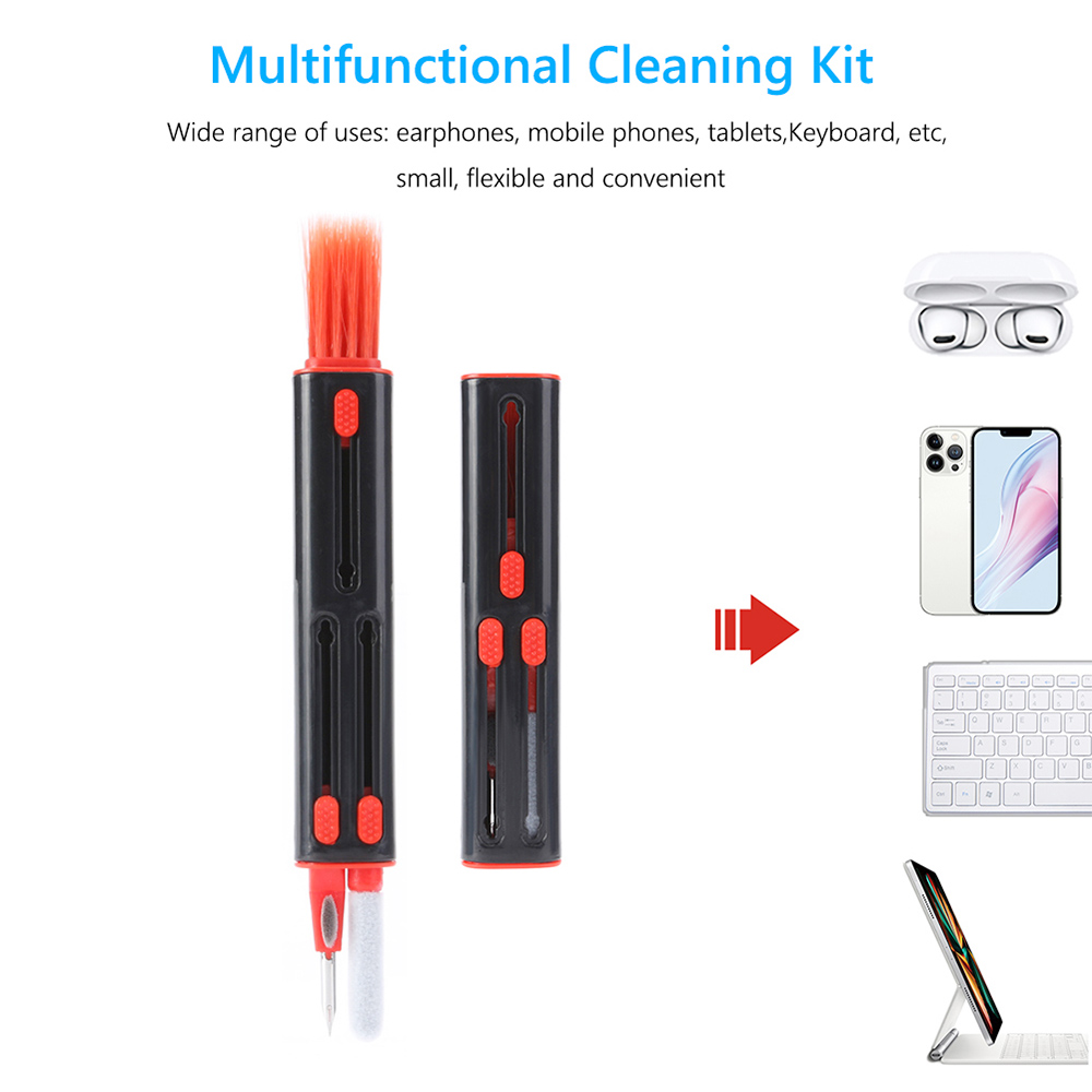 4 in 1 Bluetooth Earphone Cleaning Pen Kit White