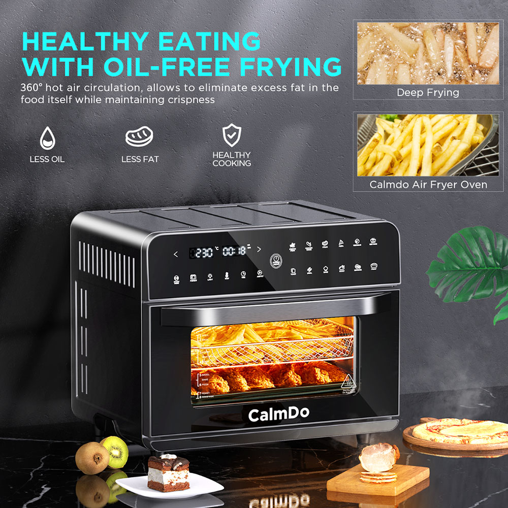 Calmdo CDAF25EU 1800W 25L ExtraLarge Air Fryer Toaster Oven