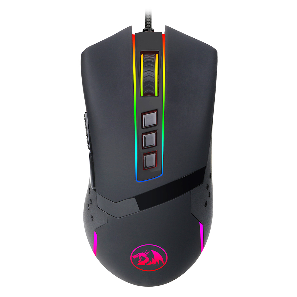 Redragon M712-RGB Octopus Wired Gaming Mouse, 10000DPI, 8 Buttons Programmable - Black