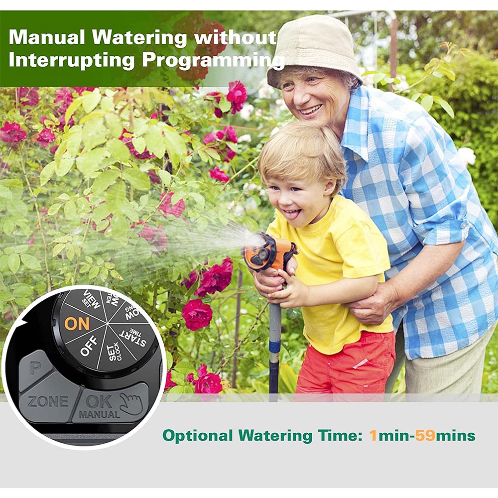 RainPoint ITV201P Digital Sprinkler Timer 2 Zone