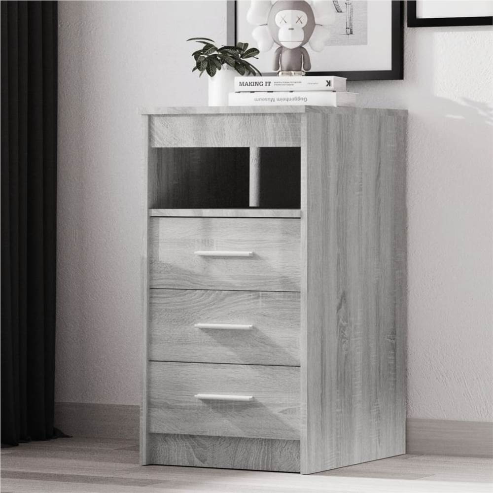 

Drawer Cabinet Grey Sonoma 40x50x76 cm Engineered Wood