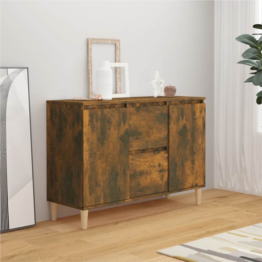 

Sideboard Smoked Oak 103.5x35x70 cm Engineered Wood