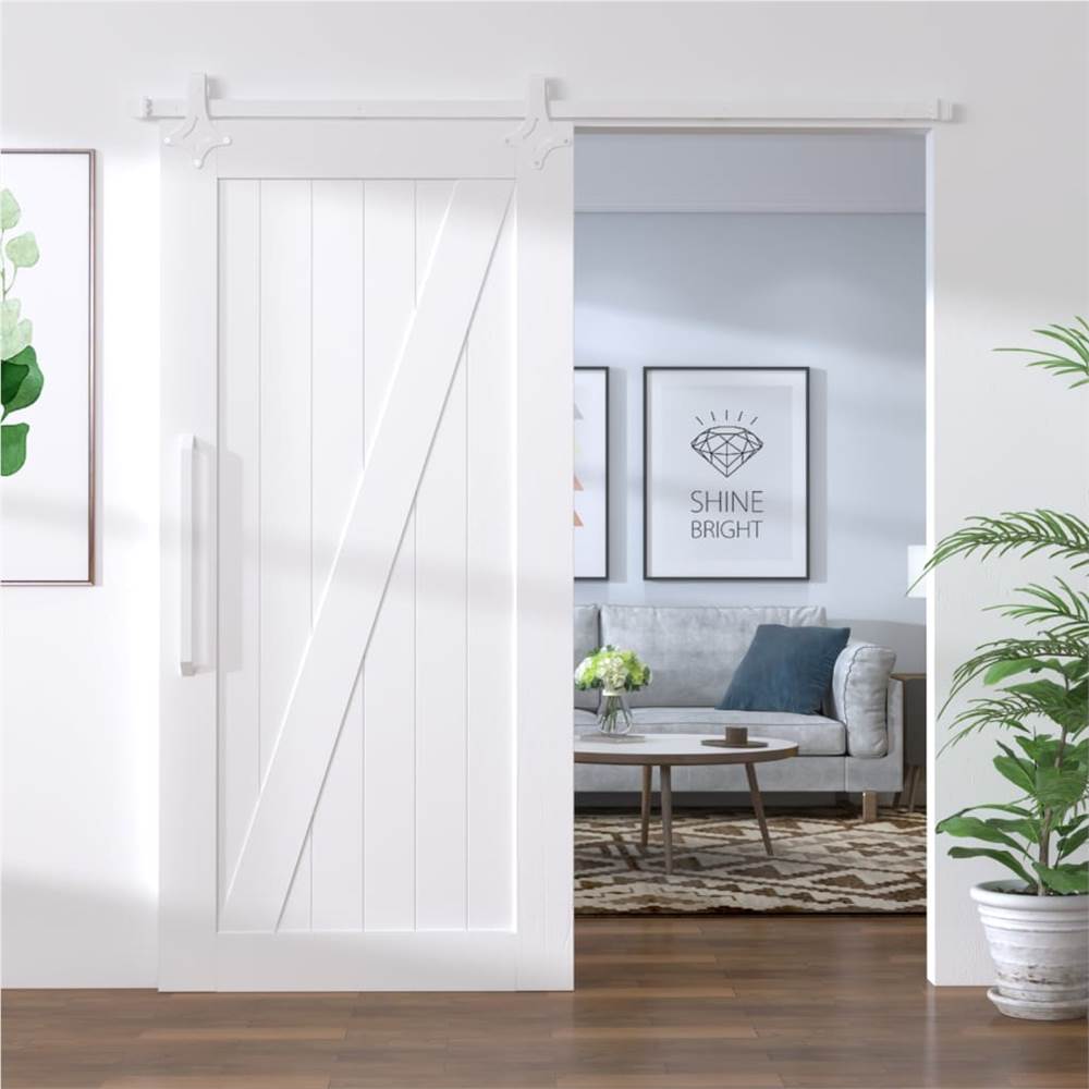 

Sliding Door Hardware Kit 200 cm Steel White