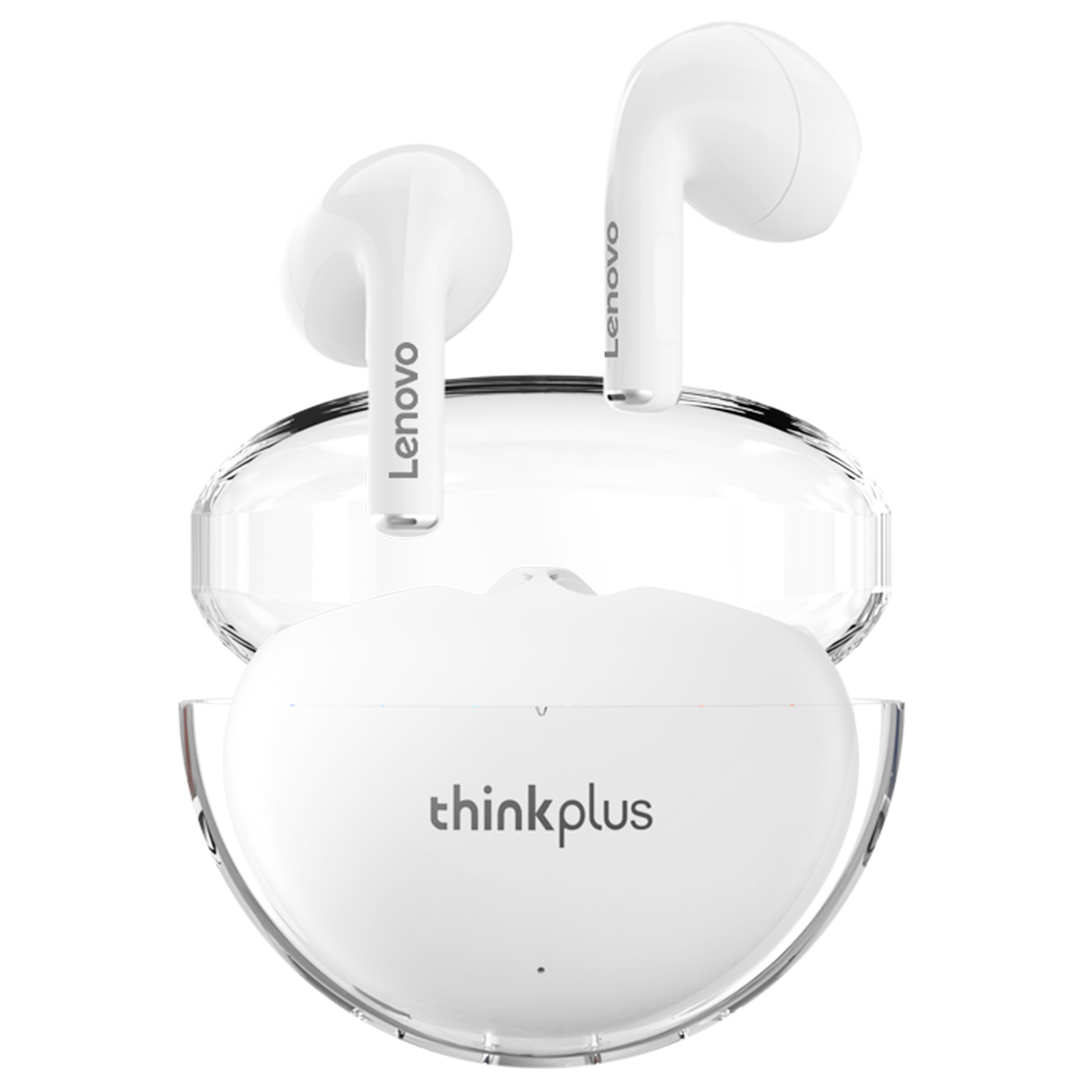 

Lenovo Thinkplus LP80 Pro TWS Earphones Wireless Bluetooth Headphones Dynamic Low Latency Gaming Sports Earbuds - White