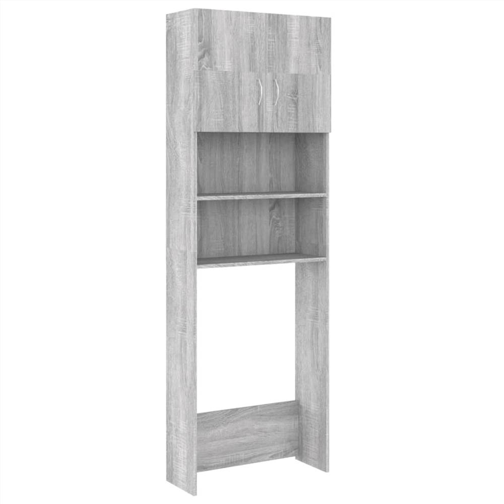 Bathroom Cabinet Grey Sonoma 64x25.5x190 cm