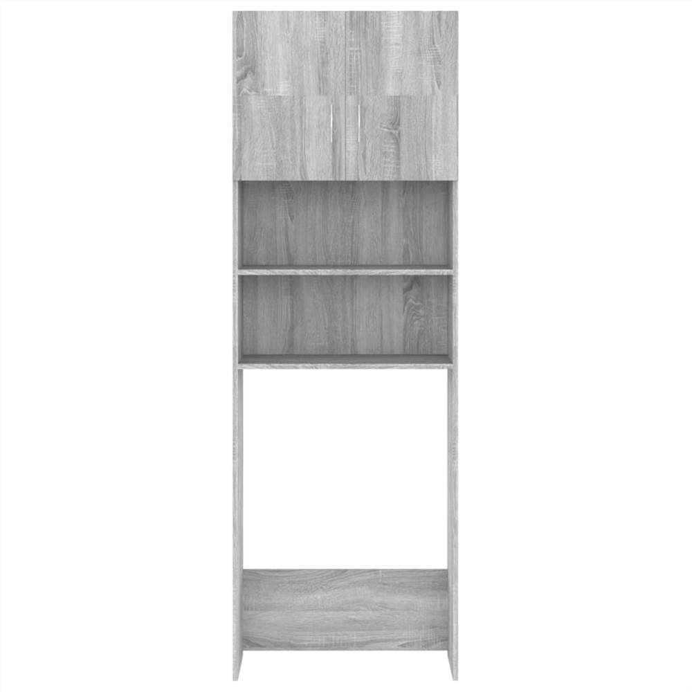 Bathroom Cabinet Grey Sonoma 64x25.5x190 cm