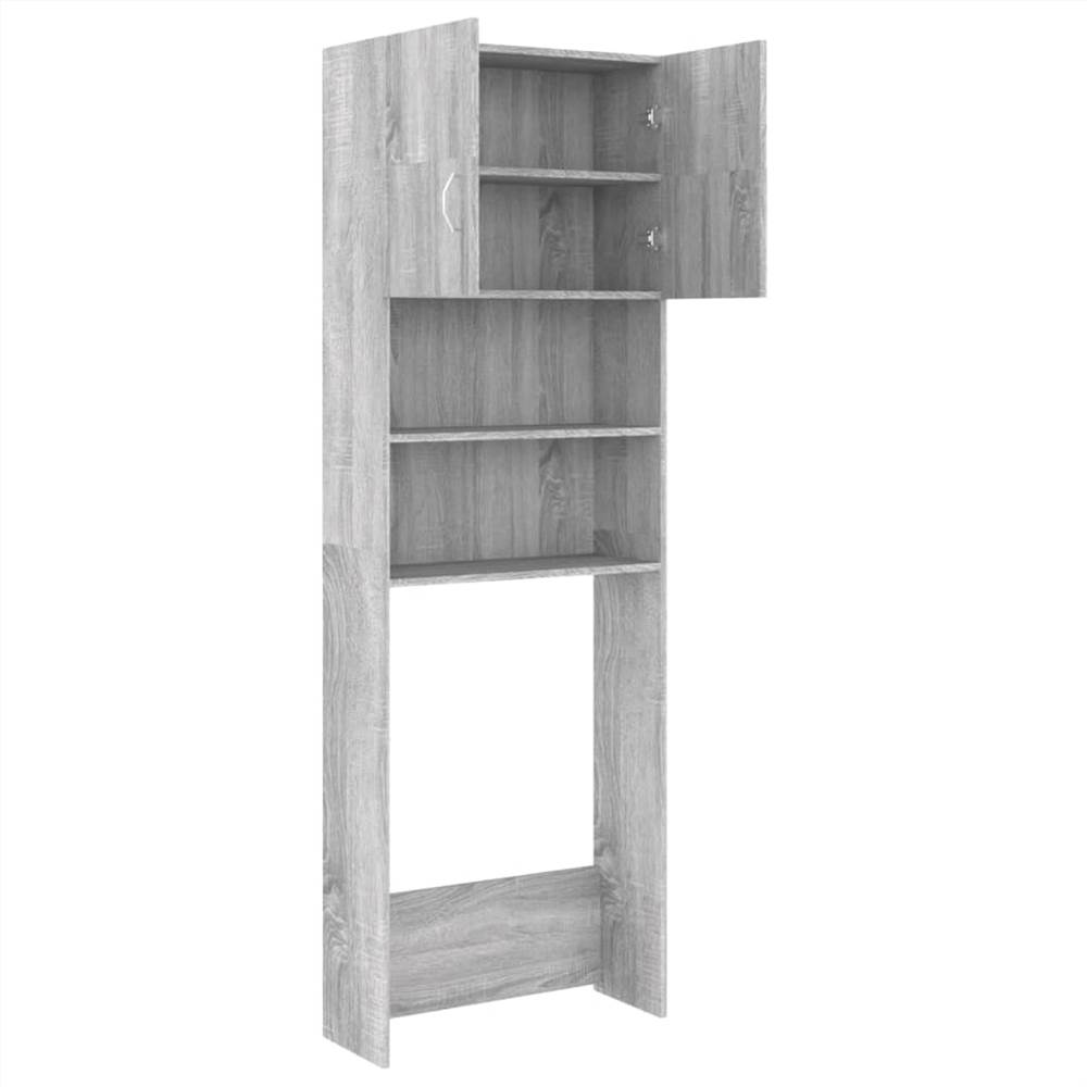 Bathroom Cabinet Grey Sonoma 64x25.5x190 cm