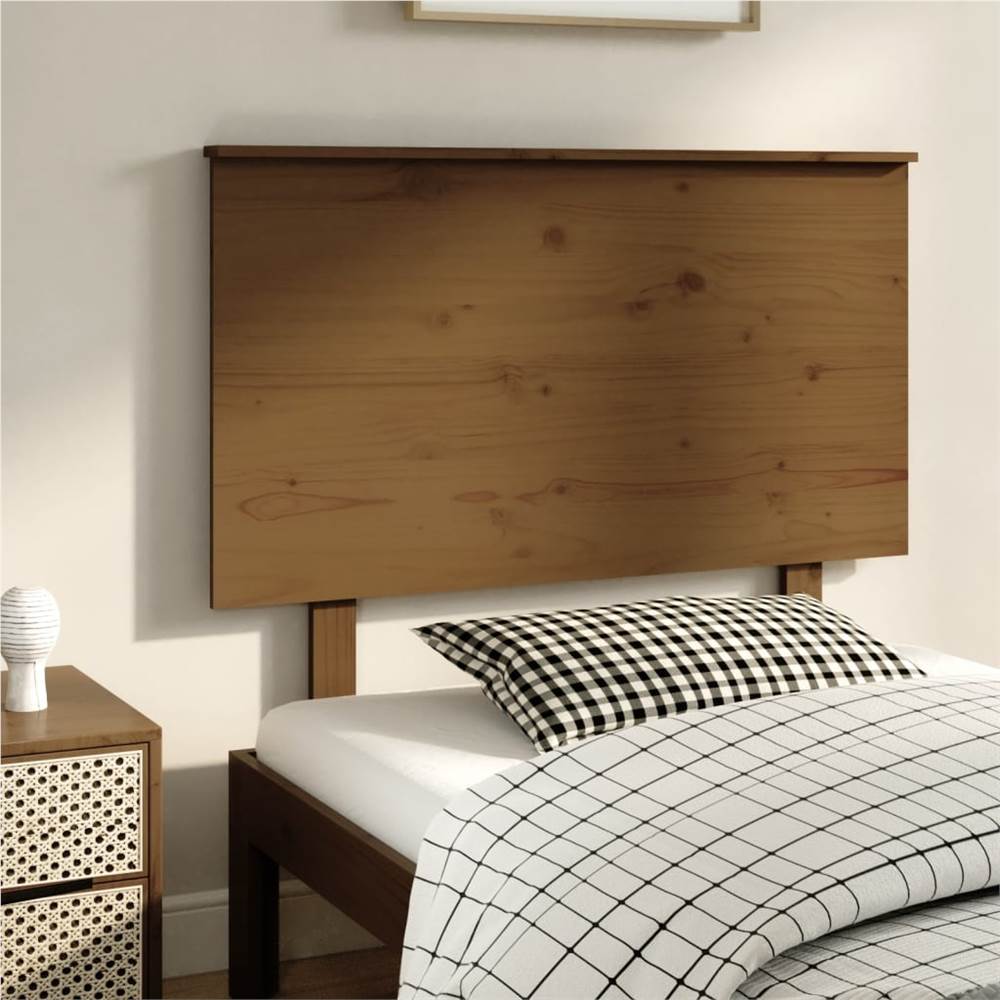 

Bed Headboard Honey Brown 104x6x82.5 cm Solid Wood Pine