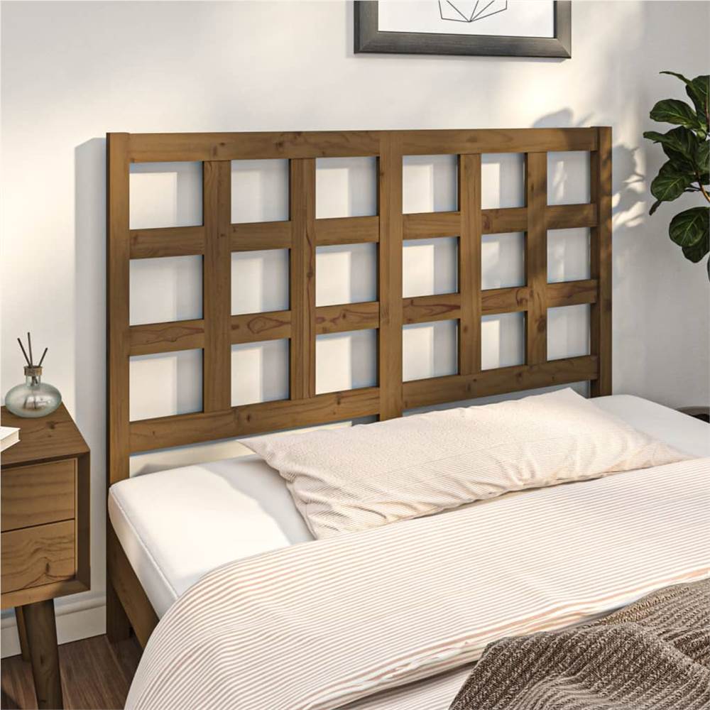 

Bed Headboard Honey Brown 140.5x4x100 cm Solid Wood Pine