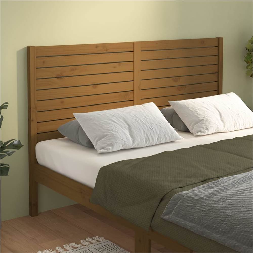 

Bed Headboard Honey Brown 186x4x100 cm Solid Wood Pine